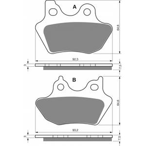 Fékbetét GOLDFREN 181 S33 STREET FRONT