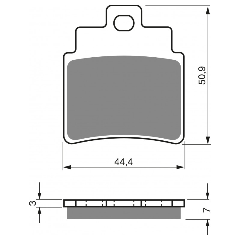 Fékbetét GOLDFREN K5 (1 set = 4 pcs)