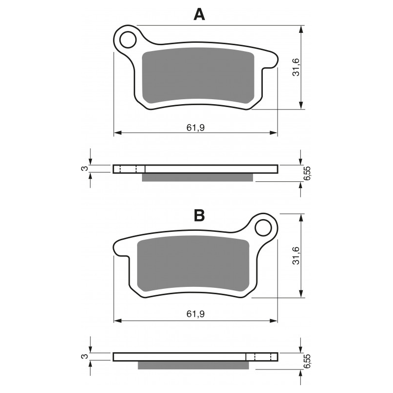 Fékbetét GOLDFREN K5