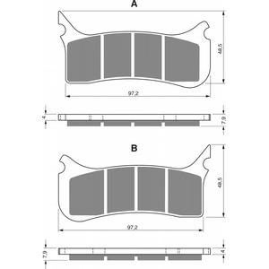 Fékbetét GOLDFREN 212 S3