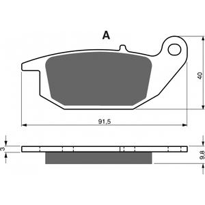 Fékbetét GOLDFREN 221 AD  STREET