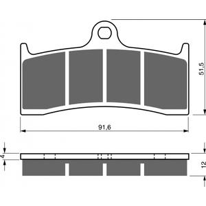 Fékbetét GOLDFREN 225 AD  OFF-ROAD FRONT