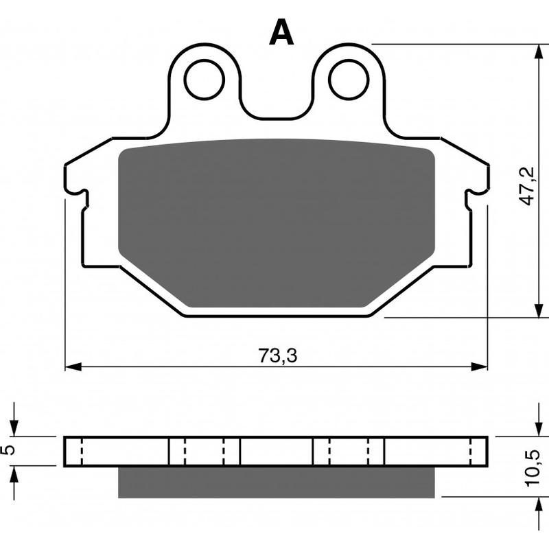 Fékbetét GOLDFREN AD  STREET