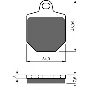 Fékbetét GOLDFREN 238 S3