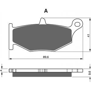 Fékbetét GOLDFREN 241 AD  STREET
