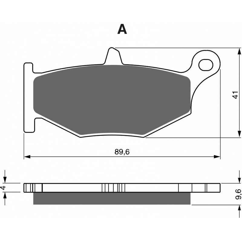 Fékbetét GOLDFREN AD  STREET