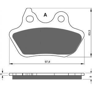 Fékbetét GOLDFREN 244 S3