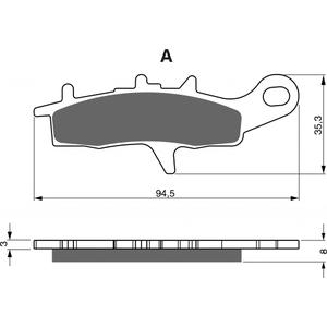 Fékbetét GOLDFREN 245 AD