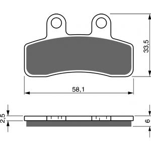 Fékbetét GOLDFREN 250 AD