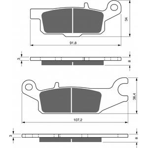 Fékbetét GOLDFREN 252 AD  OFF-ROAD FRONT