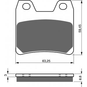 Fékbetét GOLDFREN 222 S3