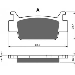 Fékbetét GOLDFREN 240 K5