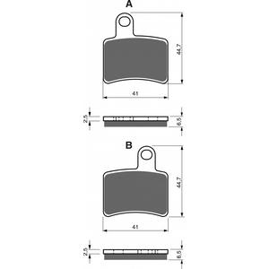 Fékbetét GOLDFREN 228 S33 OFF-ROAD REAR