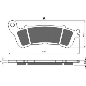 Fékbetét GOLDFREN 257 S33 OFF-ROAD