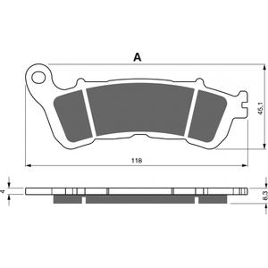 Fékbetét GOLDFREN 257 S33 STREET FRONT