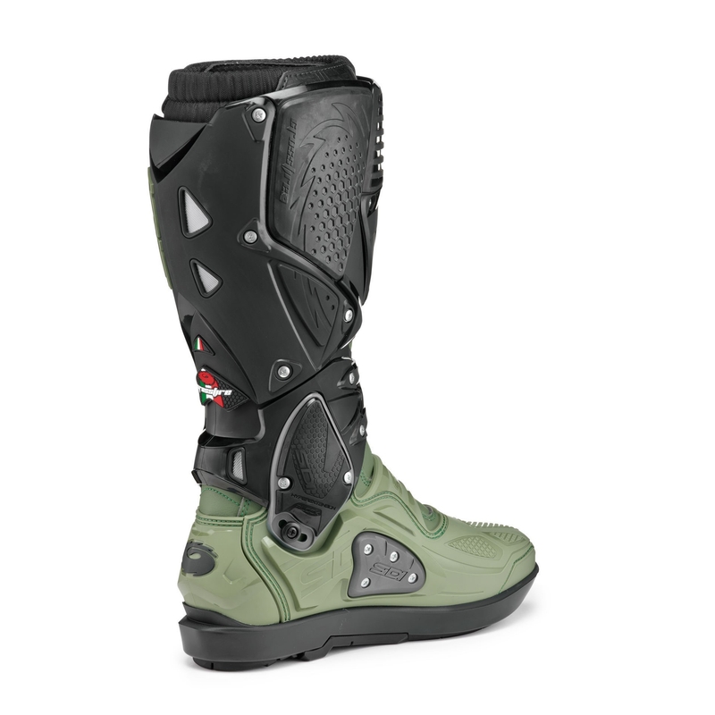 SIDI CROSSFIRE 3 SRS motoros csizma zöld-fekete