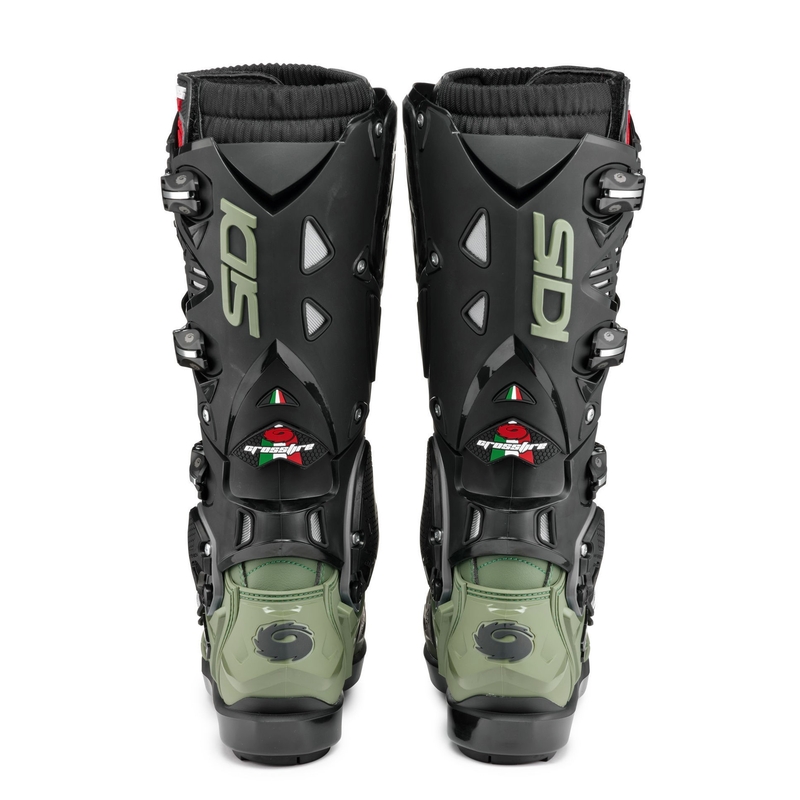 SIDI CROSSFIRE 3 SRS motoros csizma zöld-fekete