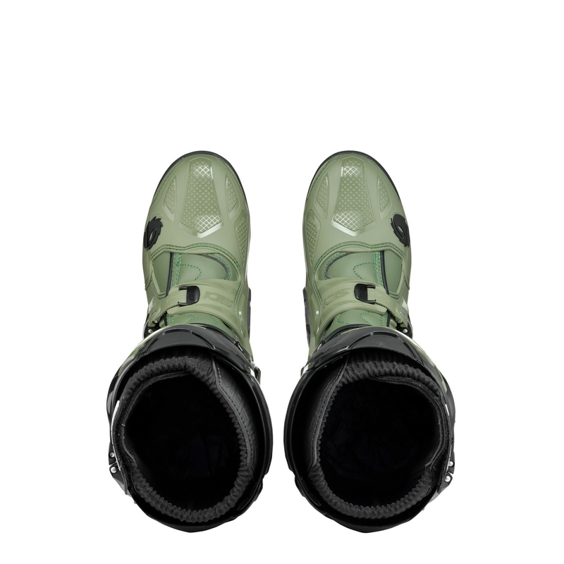 SIDI CROSSFIRE 3 SRS motoros csizma zöld-fekete