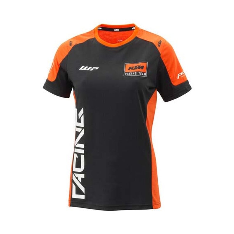 KTM Team női póló fekete-narancssárga
