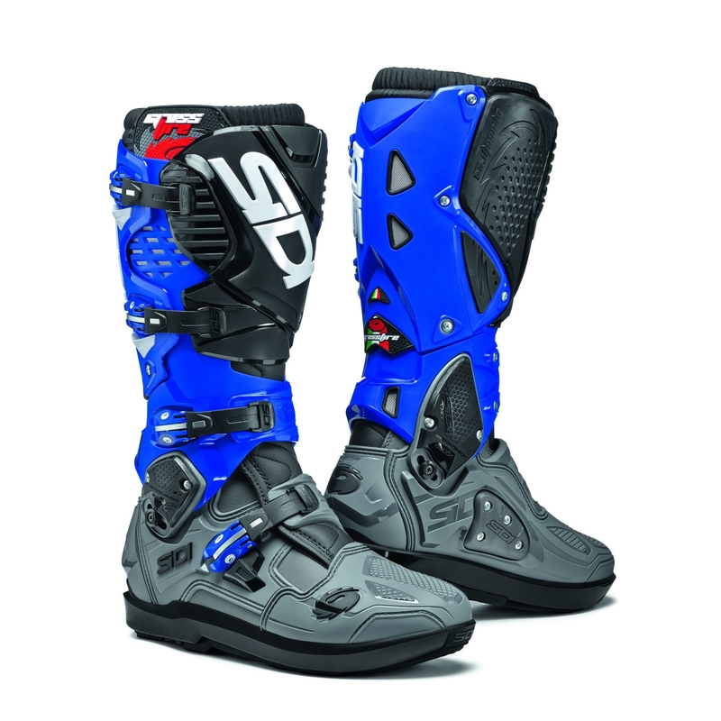 SIDI CROSSFIRE 3 SRS motoros csizma szürke-kék-fekete