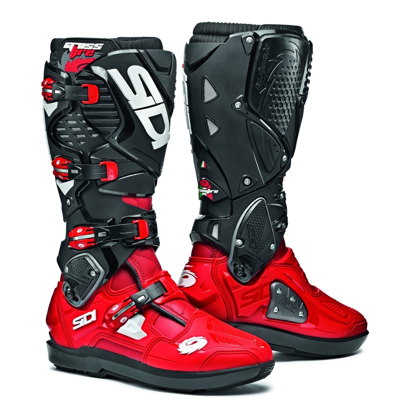SIDI CROSSFIRE 3 SRS motoros csizma piros-fekete