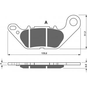 Fékbetét GOLDFREN 264 AD  STREET