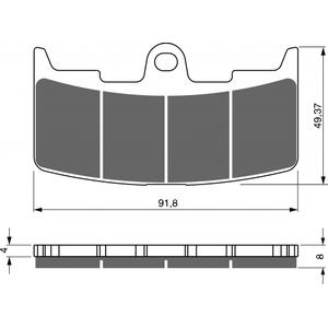 Fékbetét GOLDFREN 270 AD