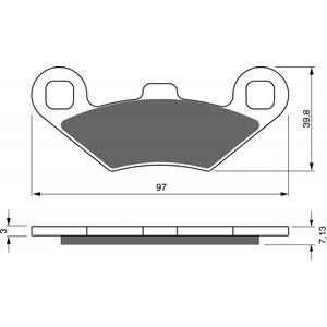 Fékbetét GOLDFREN 280 AD  OFF-ROAD FRONT