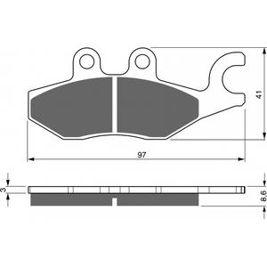 Fékbetét GOLDFREN 266 S3