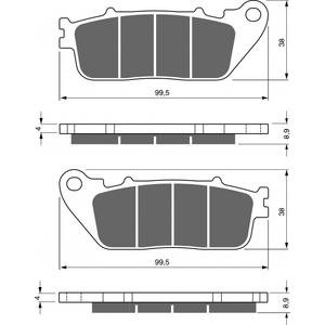 Fékbetét GOLDFREN 277 S3
