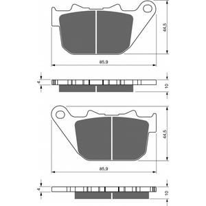 Fékbetét GOLDFREN 274 S33 STREET REAR