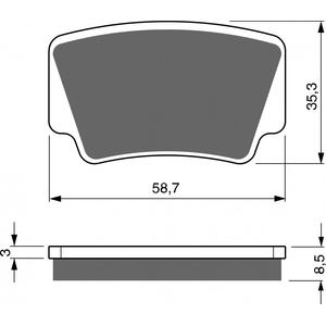 Fékbetét GOLDFREN 260 AD  STREET