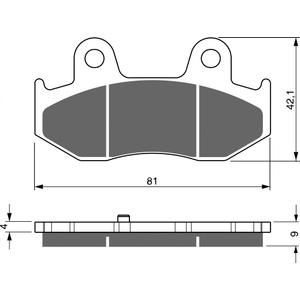 Fékbetét GOLDFREN 267 AD