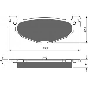 Fékbetét GOLDFREN 268 AD