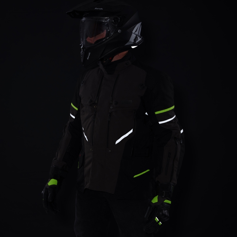 Rebelhorn Range antracit-fekete-fluo sárga motorkerékpár dzseki