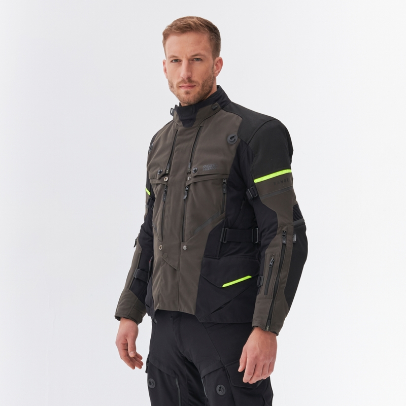 Rebelhorn Range antracit-fekete-fluo sárga motorkerékpár dzseki