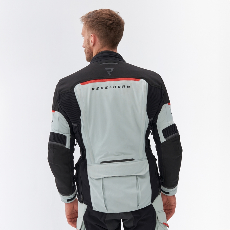 Rebelhorn Range szürke-fekete-piros motoros dzseki