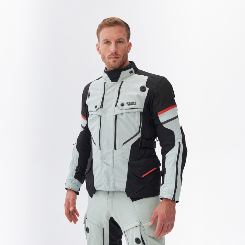Rebelhorn Range szürke-fekete-piros motoros dzseki
