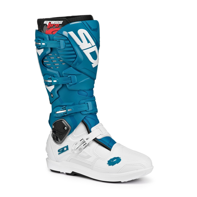 SIDI CROSSFIRE 3 SRS motoros csizma fehér-kék
