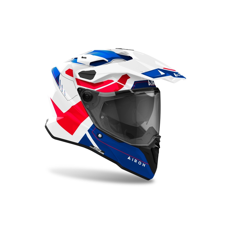 Airoh Commander 2 Reveal enduro bukósisak fényes kék-piros
