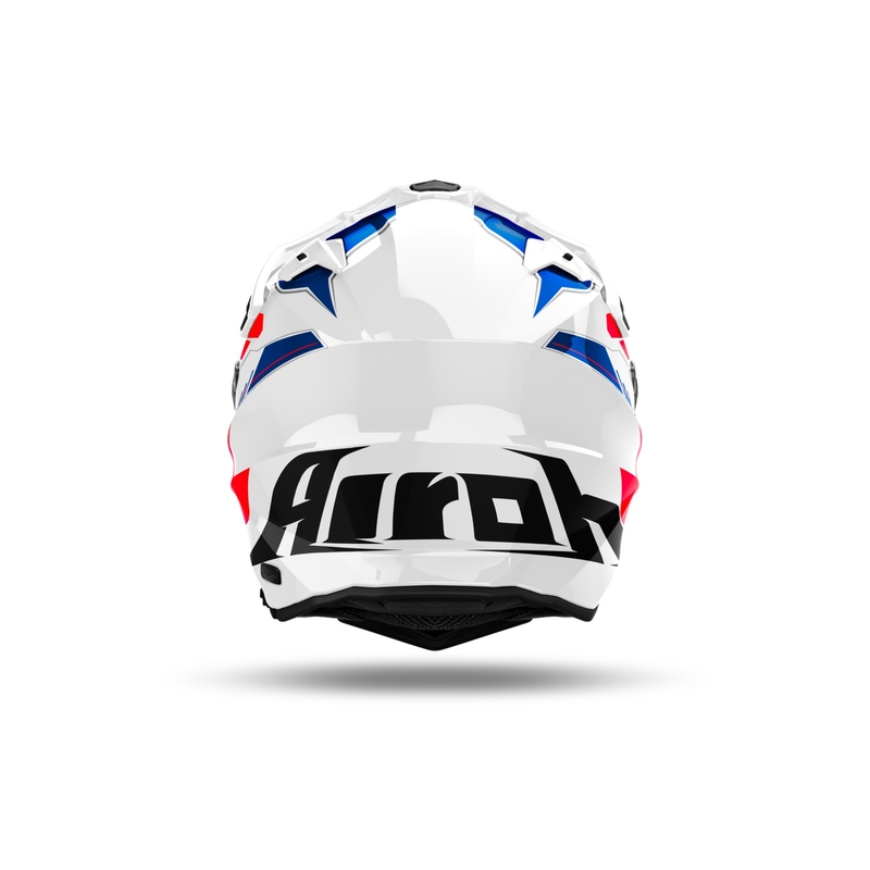 Airoh Commander 2 Reveal enduro bukósisak fényes kék-piros