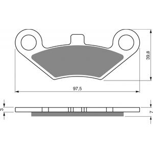 Fékbetét GOLDFREN 284 AD  OFF-ROAD FRONT