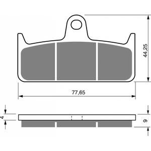 Fékbetét GOLDFREN 301 GP6