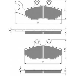 Fékbetét GOLDFREN 293 S3