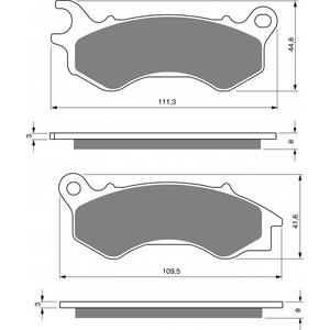 Fékbetét GOLDFREN 299 S3