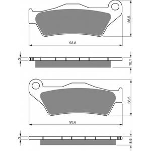 Fékbetét GOLDFREN 292 S33 STREET REAR