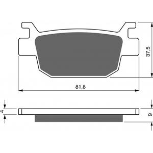 Fékbetét GOLDFREN 287 AD  STREET