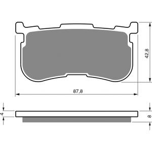 Fékbetét GOLDFREN 353 S3 (1 set = 4 pcs)