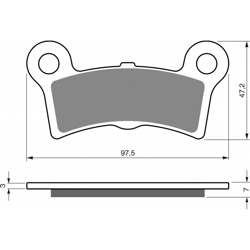 Fékbetét GOLDFREN S3 (1 set = 4 pcs)