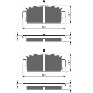 Fékbetét GOLDFREN 362 AD